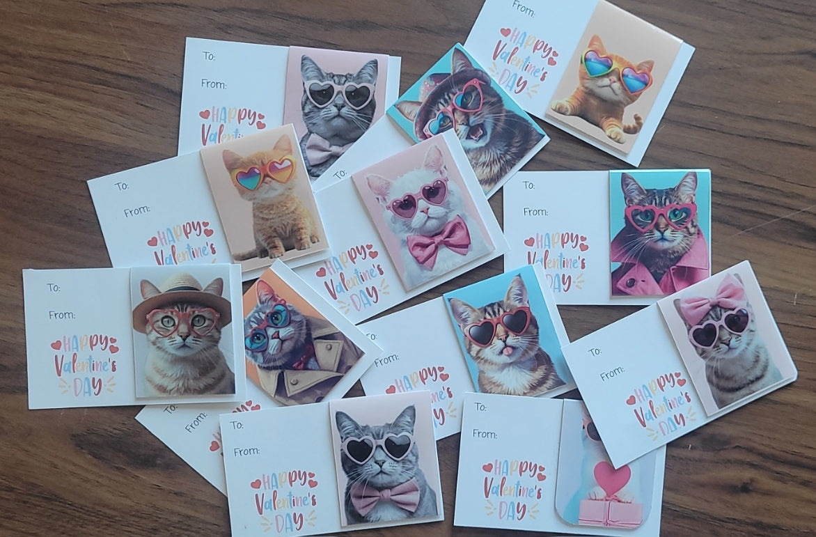 Bookmarks in bulk for Classroom Valentines