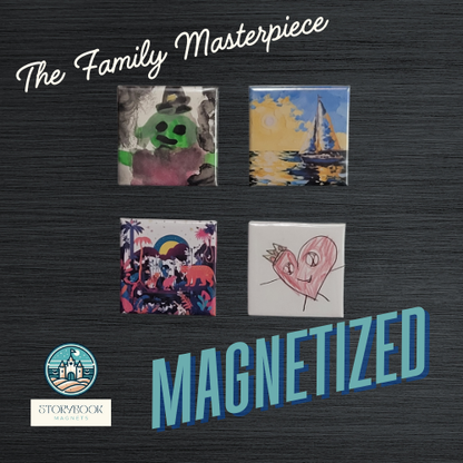 2" x 2" Hard Cover Photo Magnets