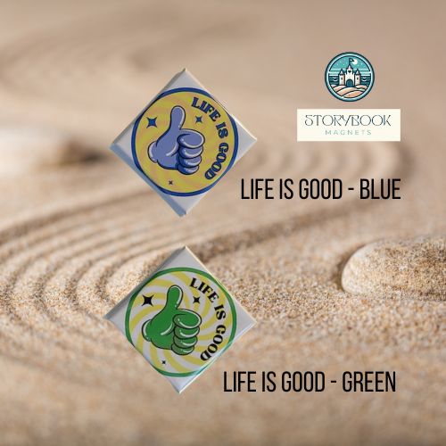 Novelty Magnets  - Awareness, Support, Kindness, Friendship and Positivity - 2" x 2"ed Magnets