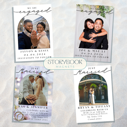 Announcements - Married - Engaged - Flexible magnets