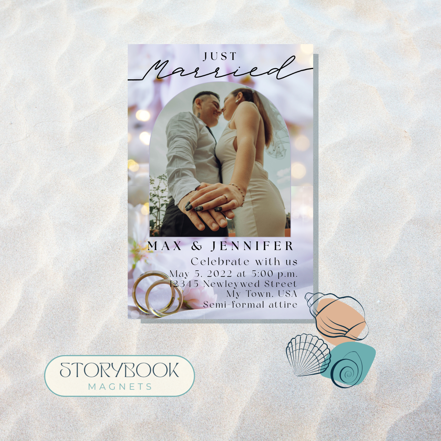 Announcements - Married - Engaged - Flexible magnets