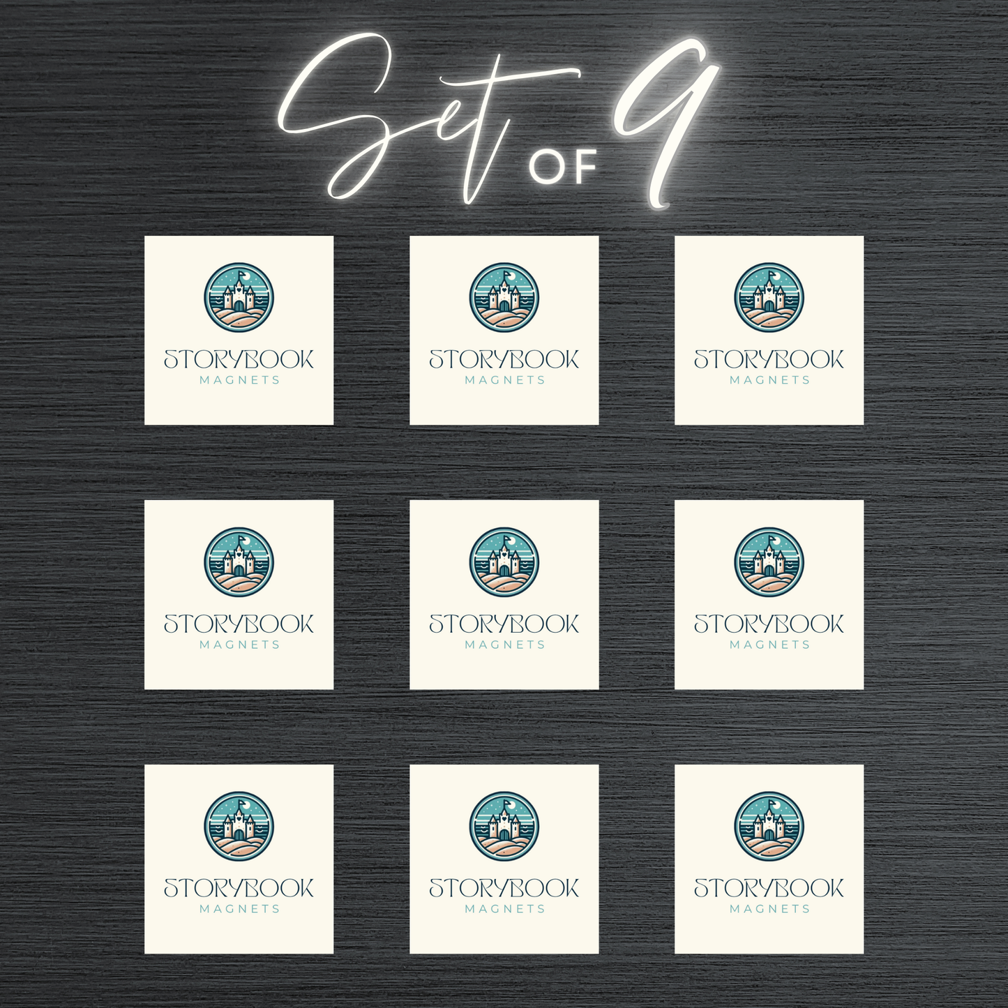 2" x 2" Hard Cover Photo Magnets