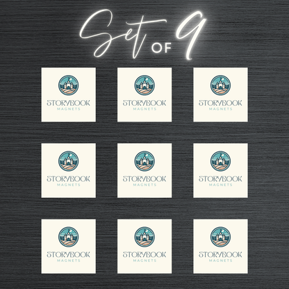 2" x 2" Hard Cover Photo Magnets