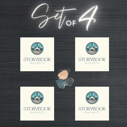 2" x 2" Hard Cover Photo Magnets